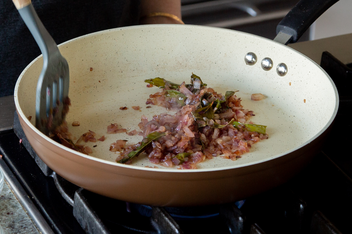 onion and spices, after cooking