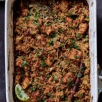 Lucknowi biryani in the pan