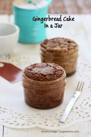 Vegan Chocolat Pumpkin Cake mix in a Jar #vegan #veganricha