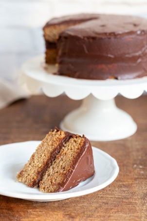 The Best Vegan Gluten free Vanilla Cake with Chocolate Frosting. Soft and delicious vanilla cakes sweetened with dates. Vegan Gluten free Recipe. Can be refined sugar free. 