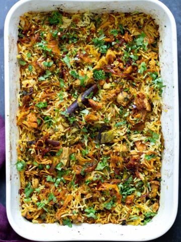 panful of jackfruit biryani