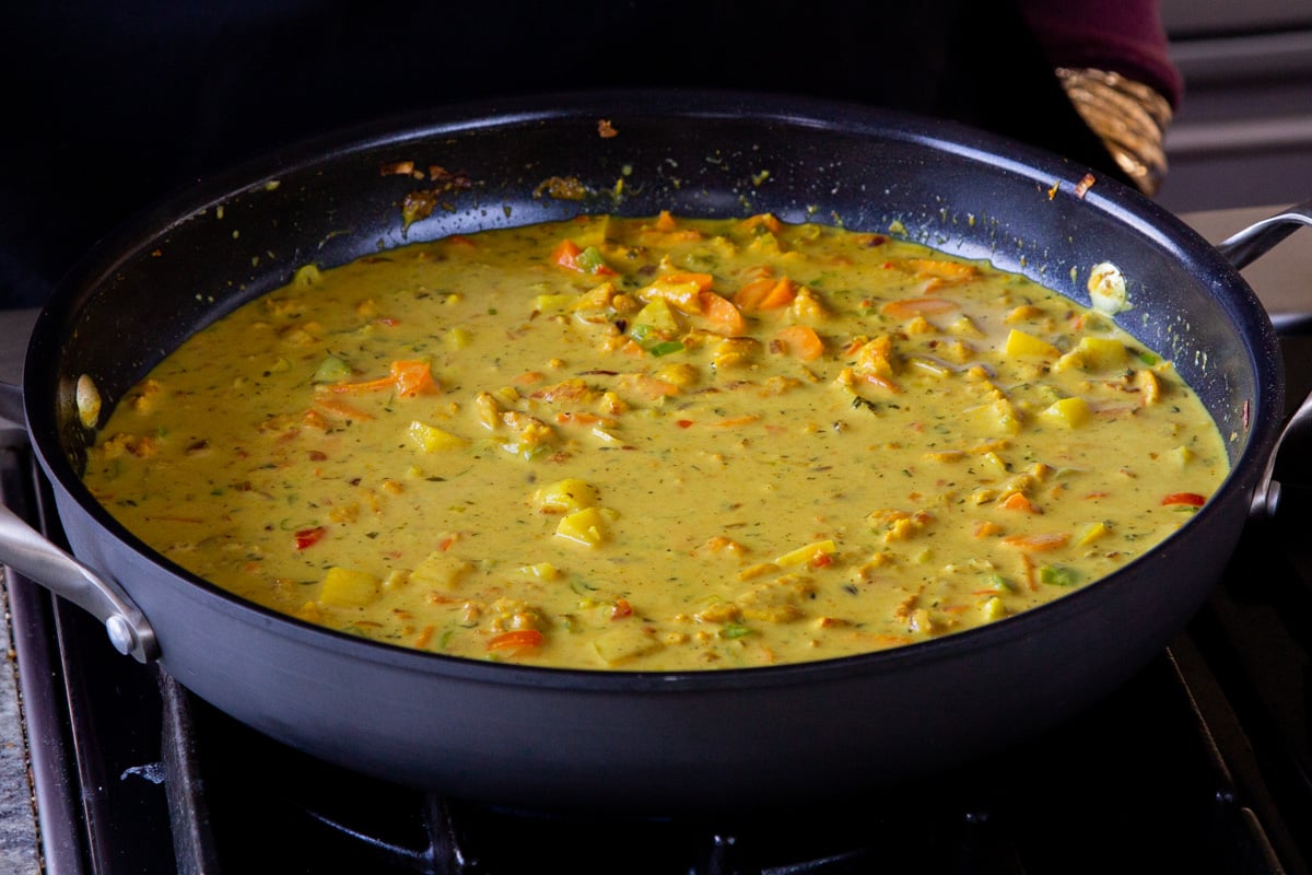 Jamaican curry sauce, ready for the rice
