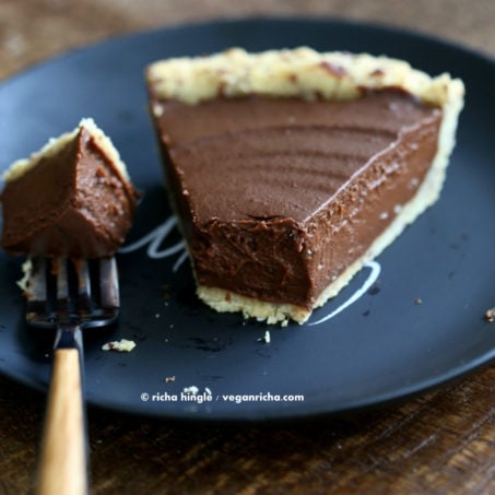 Vegan Chocolate Pumpkin Pie | Vegan Richa