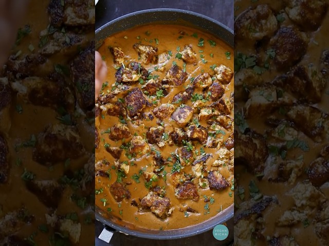 North Indian Silky Curry Chikin Barra! But vegan #shorts #indianrecipe #northindianfood