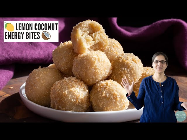 Here's What I Make When I Need a Quick Boost | LEMON COCONUT ENERGY BITES
