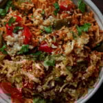 bowl of unstuffed pepper casserole
