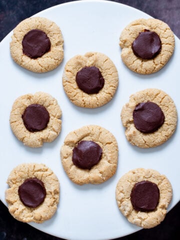 vegan glutenfree thumbprint cookies