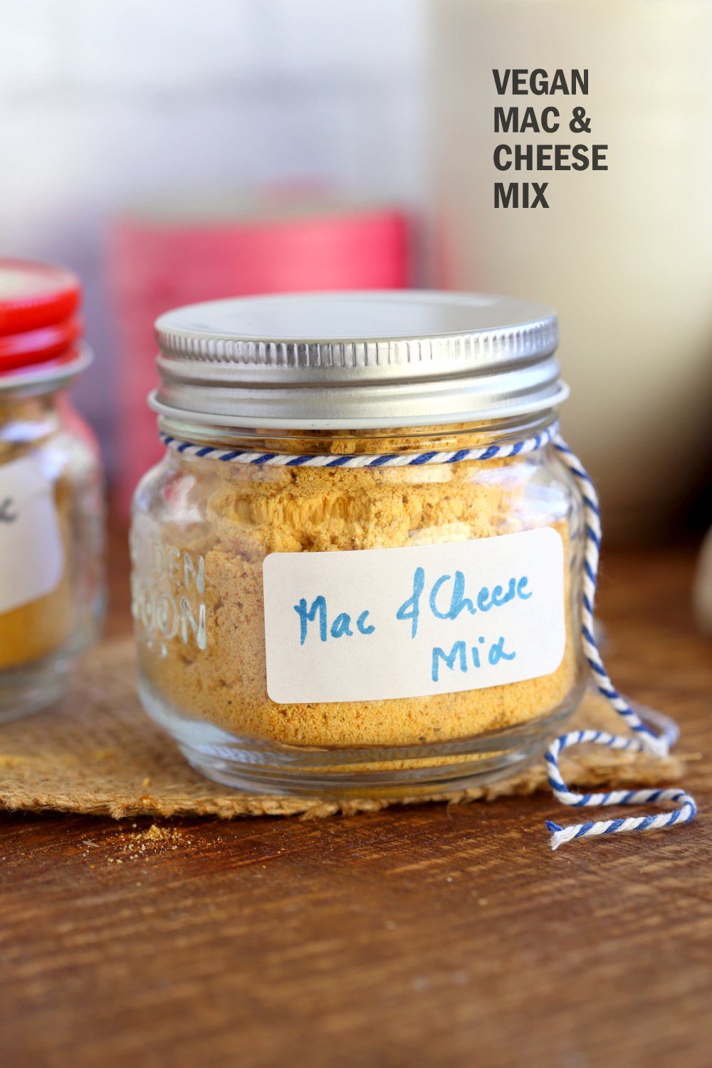 This Easy Vegan Mac and Cheese Powder is perfect to whip up mac and cheese within minutes when needed. It also makes a great gift! Add flavors and herbs for variations. #Vegan Mac n Cheese Mix #Recipe. Glutenfree Nutfree Option #VeganRicha
